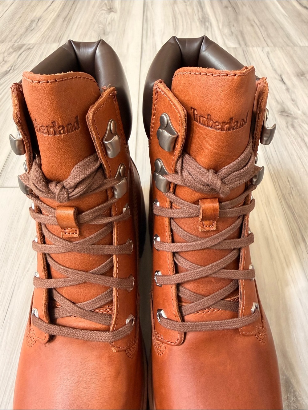 Timberland Carnaby Cool 6” Leather Boots Women’s Size 10 Brown - Picture 6 of 10